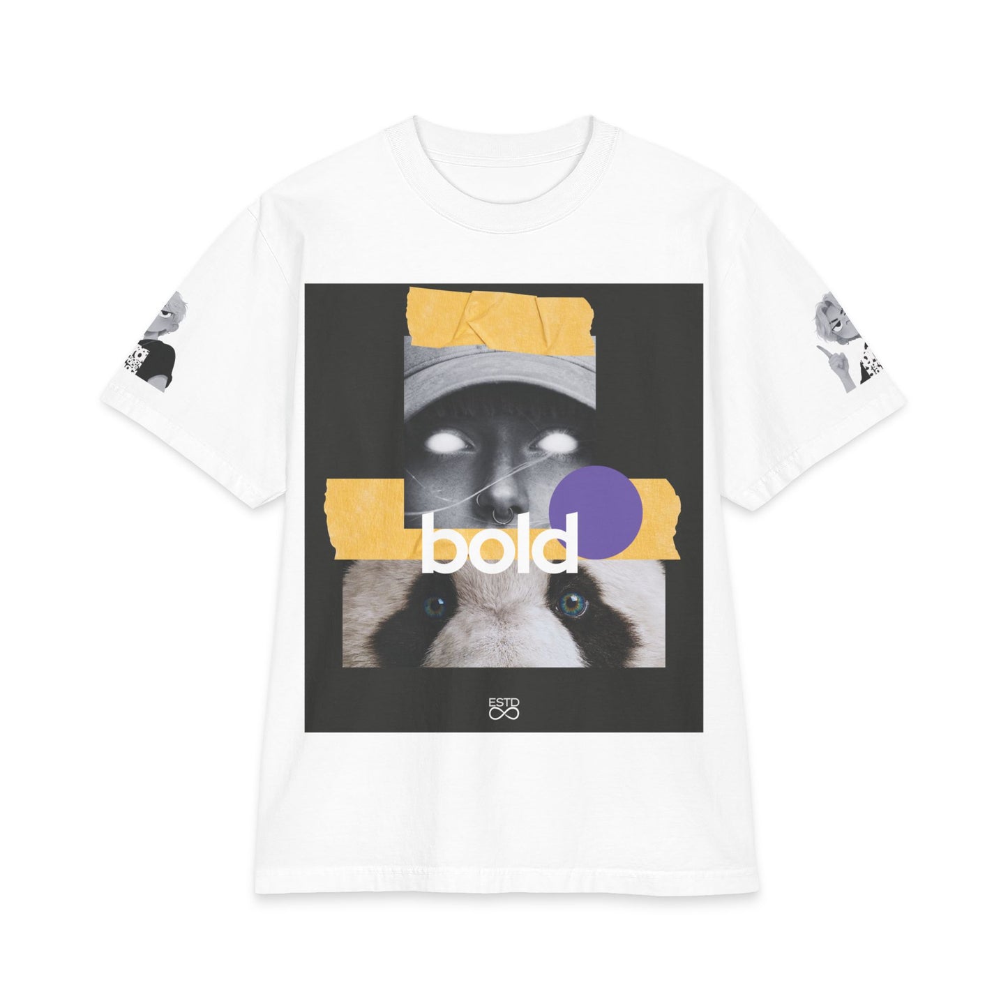 Unisex Oversized Christian T-shirt | Proverbs 28:1 Panda Graphic Tee