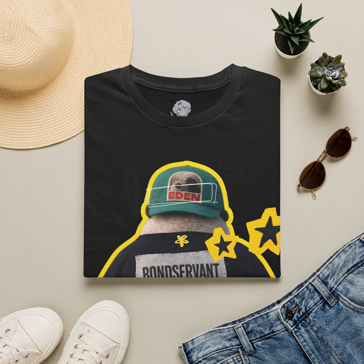 Unisex Softstyle T-Shirt | Unisex T-Shirt | Christian Tee | Panda Graphic Tee | Bondservant of Christ T-Shirt